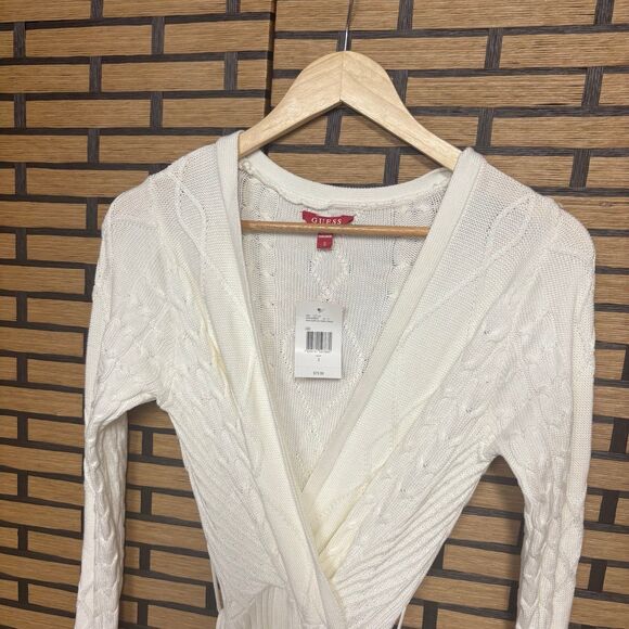 Guess Aria White Cable-Knit Dress Size Small - Picture 4 of 12